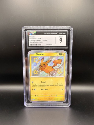 Pokemon Pikachu CGC 9 κάρτα άριστη κατάσταση
