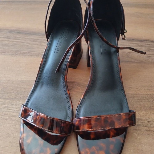 ASOS sandals with tortoise pattern