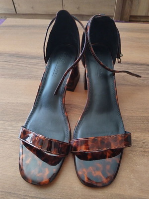 ASOS sandals with tortoise pattern