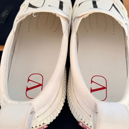 Valentino Garavani VLTN slip-on sneakers white like new size 43