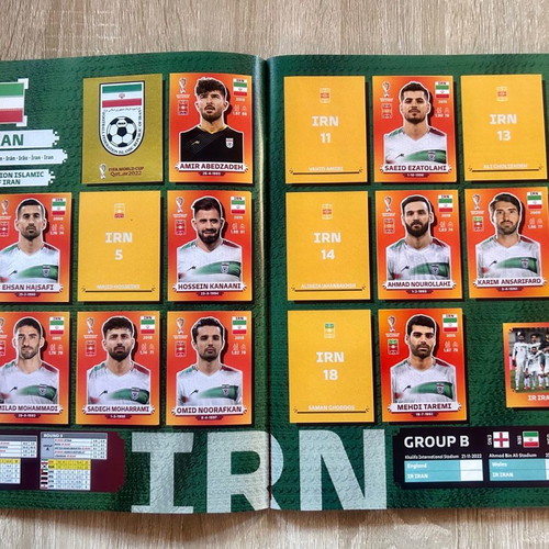 Panini Qatar 2022 sticker album used, incomplete