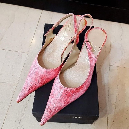 Smart Cronos pumps used, size 39, pink knitter leather