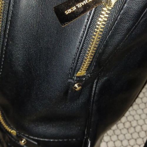 Michael Kors leather backbag used, black