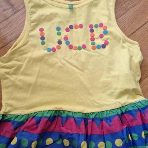 Benetton colorful dress for girls used, size 158 cm, age 11-12