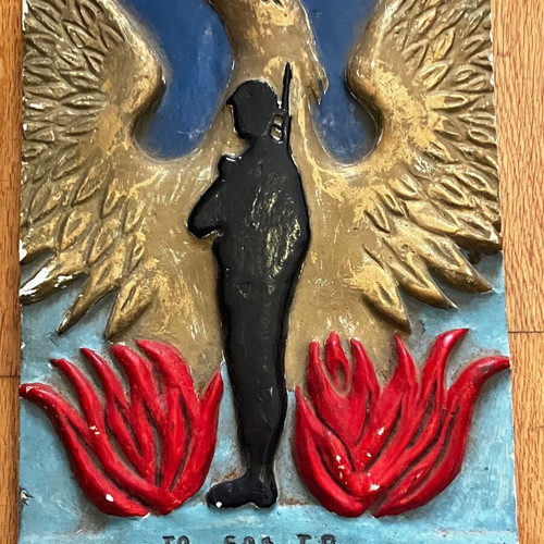 Gypsum phoenix used, junta era with date 18/3/1969