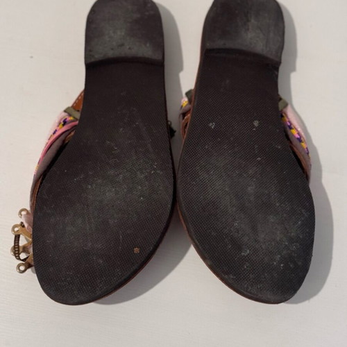 Children's leather flip flops like new, size 35