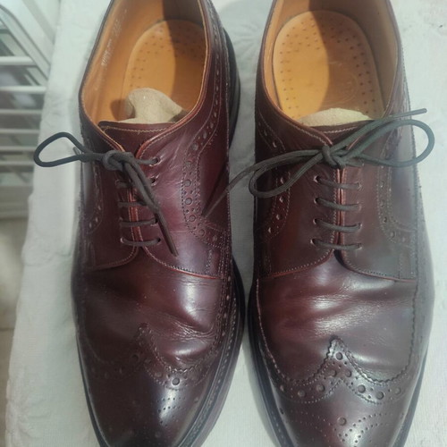English Quality Leather Brogues Size 44.5 Lot of Two Pairs Like New