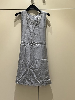 Active dress size 16 used, grey with silver sequins and lace