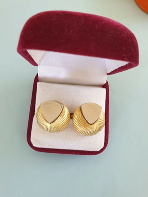 Μανικετόκουμπα vintage 70ies ατσάλι επίχρυσα σαν καινούργια