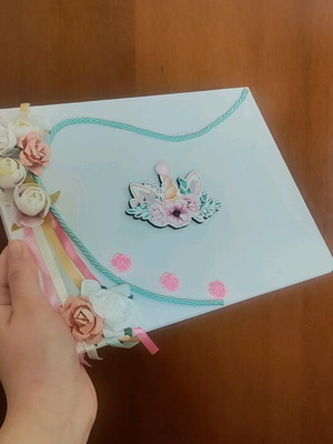 Baptism wish book new with unicorn theme