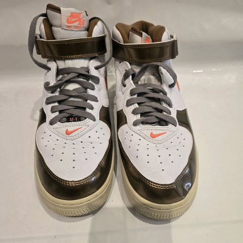 Air Force 1 Mid QS "Ale Brown" sneakers like new, size 43, white