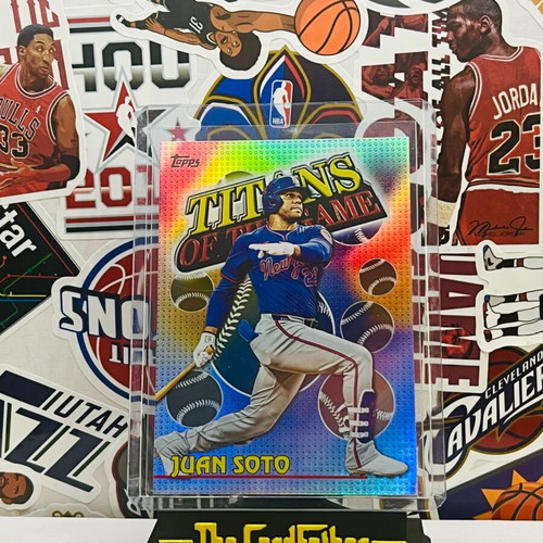 Juan Soto Titans of the Game Refractor Topps Series card like new