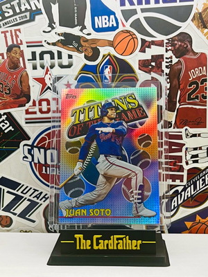 Juan Soto Titans of the Game Refractor Topps Series card like new