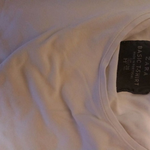 Zara t-shirt used, white, medium size