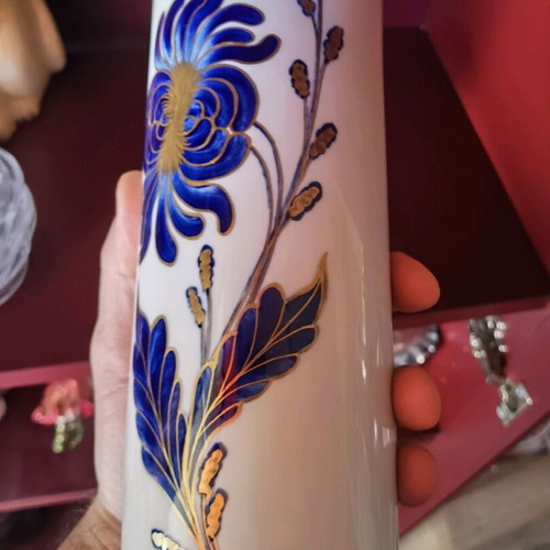 Porcelain vase KPM cobalt new