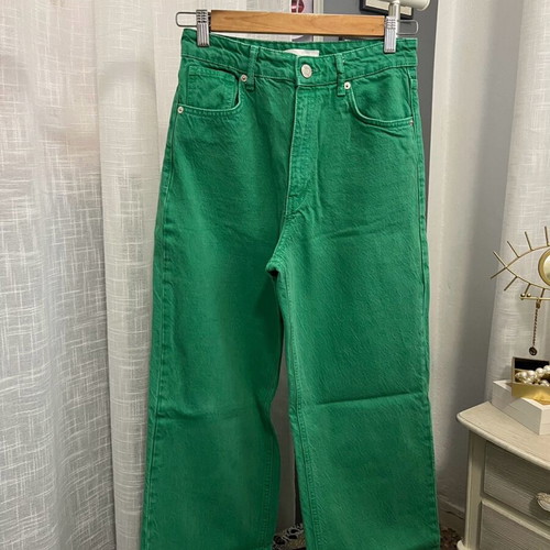 Zara pants green like new, size S 36 8