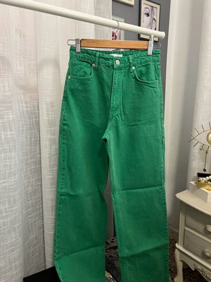 Zara pants green like new, size S 36 8