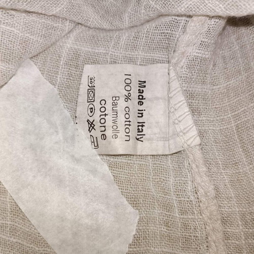 Women's airy blouse 4XL like new, cotton with embroidery beige