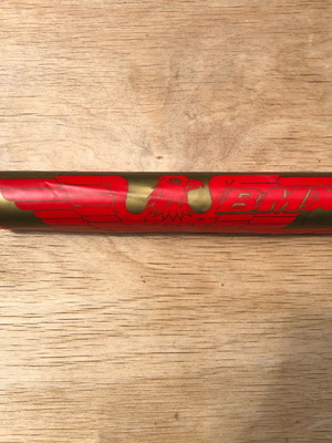 BMX Vintage Handlebar Pad Red with Gold Designs New