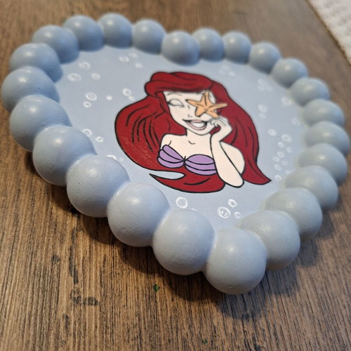 Handpainted plaster tray with acrylic colors