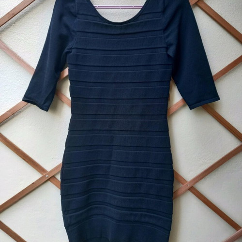 MANGO knitted dress like new, black, size M