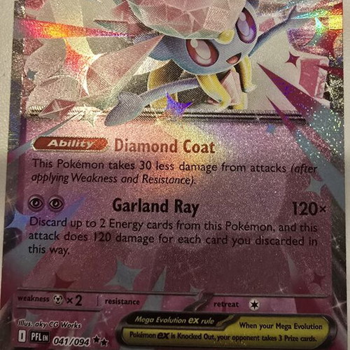 Mega Diancie ex Pokemon card like new