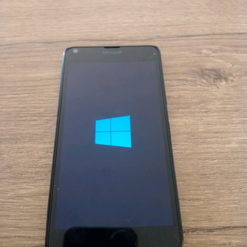 Microsoft 640 used with cracked screen, black, 64GB, Dual SIM