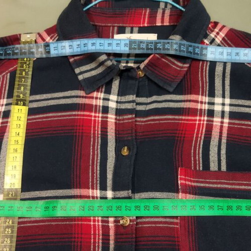 Hollister women's shirt L like new, blue and red