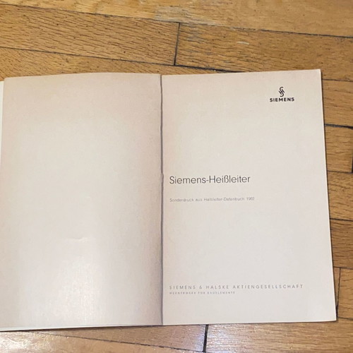 Scientific rare book Radioelectronics Siemens Heißleiter Thernewid 1962 vintage