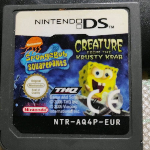 SpongeBob SquarePants Creature from Krusty Krab Nintendo DS like new, cartridge only