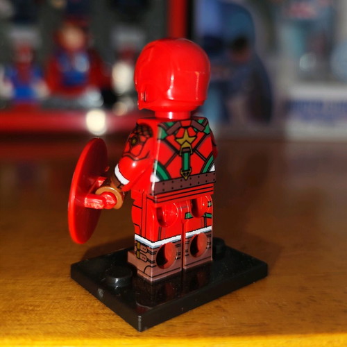 Captain Christmas like new with stand and shield