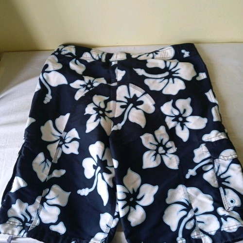Vintage H&M floral swim bermuda shorts used size Large