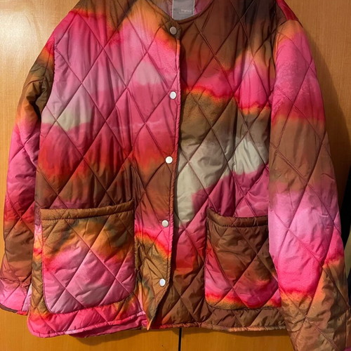 Fransa quilted jacket like new, size L plus size, multicolor