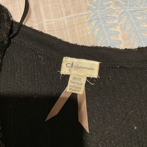 Black one-shoulder sequin evening dress size M like new