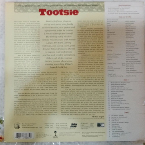 Tootsie Criterion Collection LaserDisc used, comedy