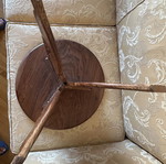 Vintage carved table, 45cm diameter, 48cm height