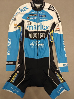 Dolcini cycling suit XL used with long ride pad