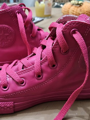 Παπούτσια Converse All Star Rubber High Top καινούργια, φούξια μέγεθος 32