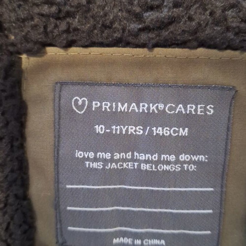 Primark kids jacket khaki like new
