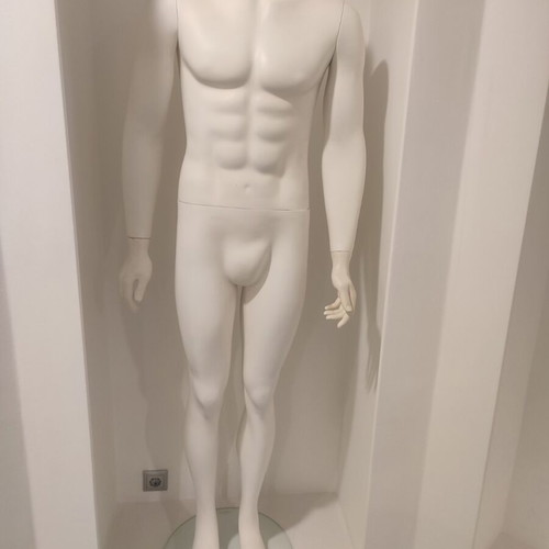 Male mannequins without head with detachable base, lightly used