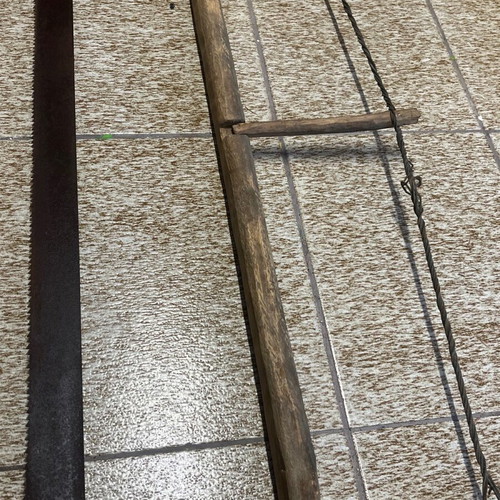Old saw used from 1920-30 era museum piece