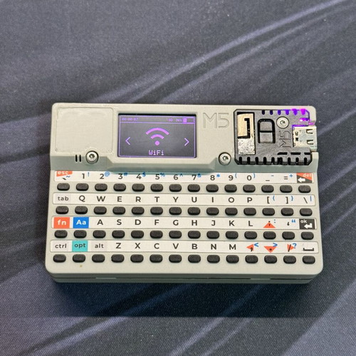 Cardputer with modded module slot, Bruce firmware