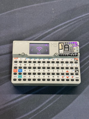 Cardputer with modded module slot, Bruce firmware