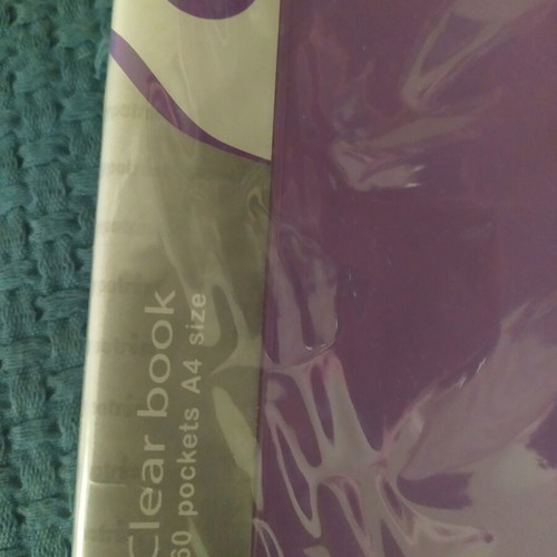 Typotrust Clear Book A4 60 Pockets new, purple