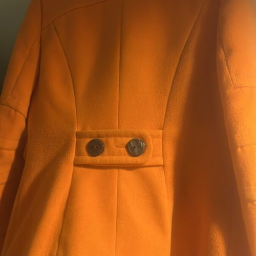 South vintage coat used, orange, size 10