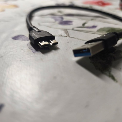 External hard drive enclosure with USB 3.0 Micro B cable
