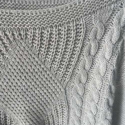 Bundle of 2 knitted women's sweaters beige/grey and dusty pink like new, size S