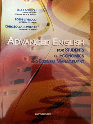 Advanced English book for students of economics and business management new
