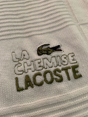Lacoste wool sweater XL, made in France, 1980s