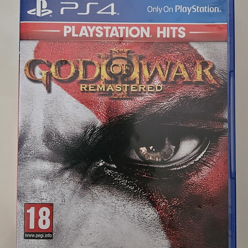 God of War III Remastered PS4 game like new, compatible with PS5